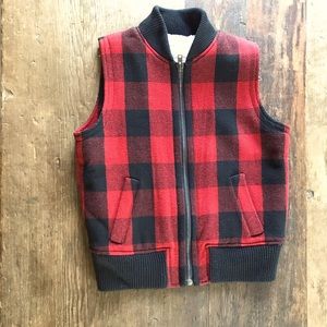 Madewell shearling lined vest.